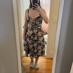 Abercrombie & Fitch Black Floral Dress